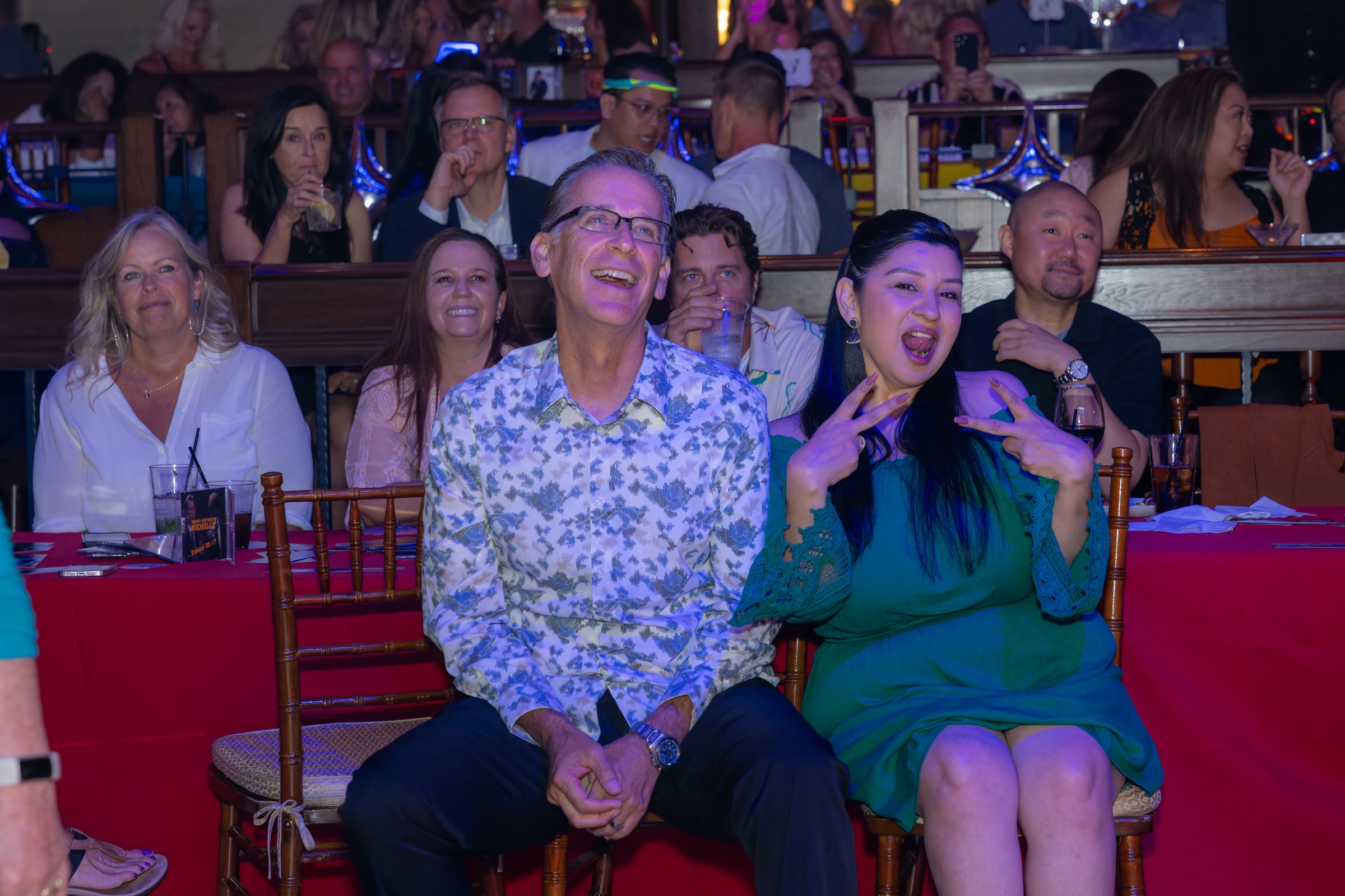 Crowd reacting during the Jack Rabbit Slim's twist contest performance